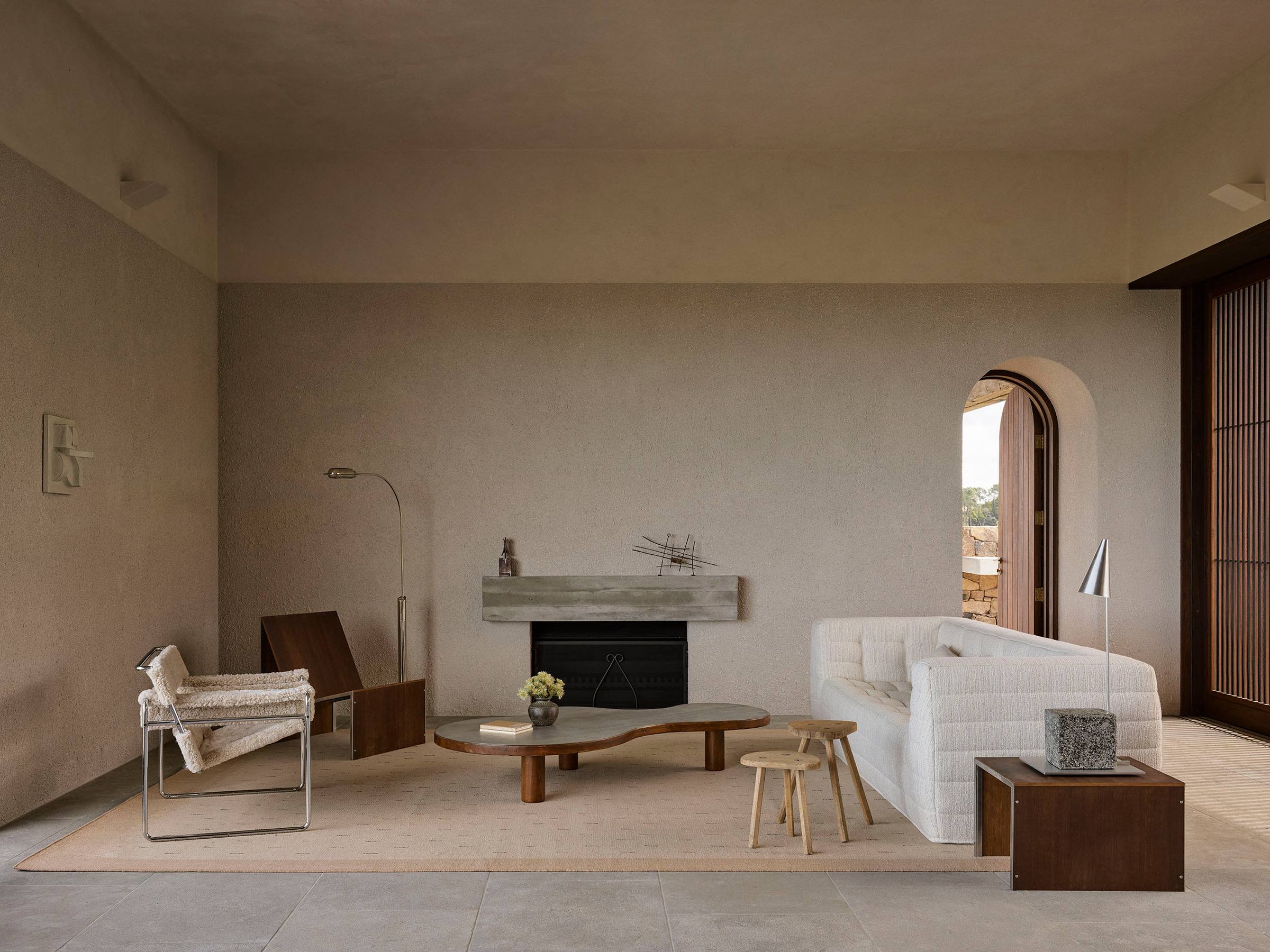 Coopers Shoot House, a terraced stone house on a Byron hinterland ridgeline